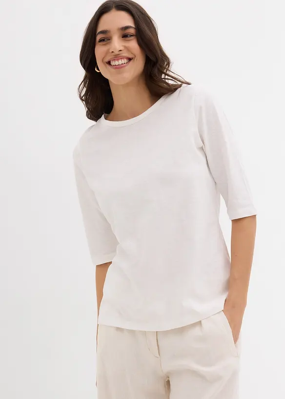 T-Shirt aus reiner Bio-Baumwolle, (2er Pack), bonprix