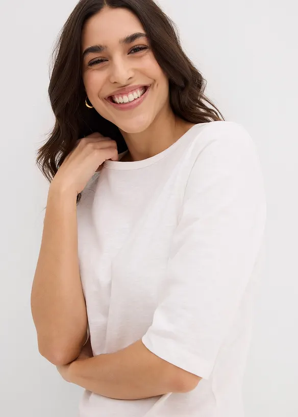 T-Shirt aus reiner Bio-Baumwolle, (2er Pack), bonprix