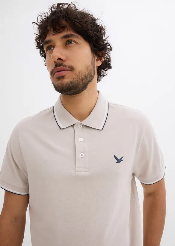 Polo en maille piquée 100% coton, bonprix