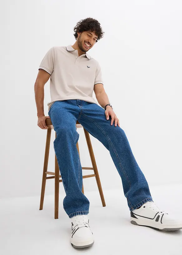 Polo en maille piquée 100% coton, bonprix