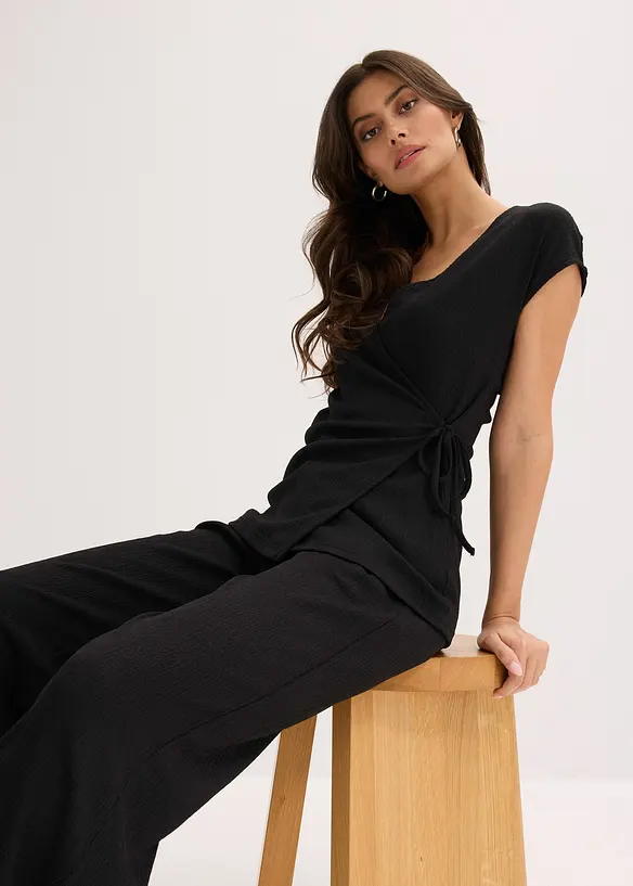 Shirt in Wickeloptik, bonprix