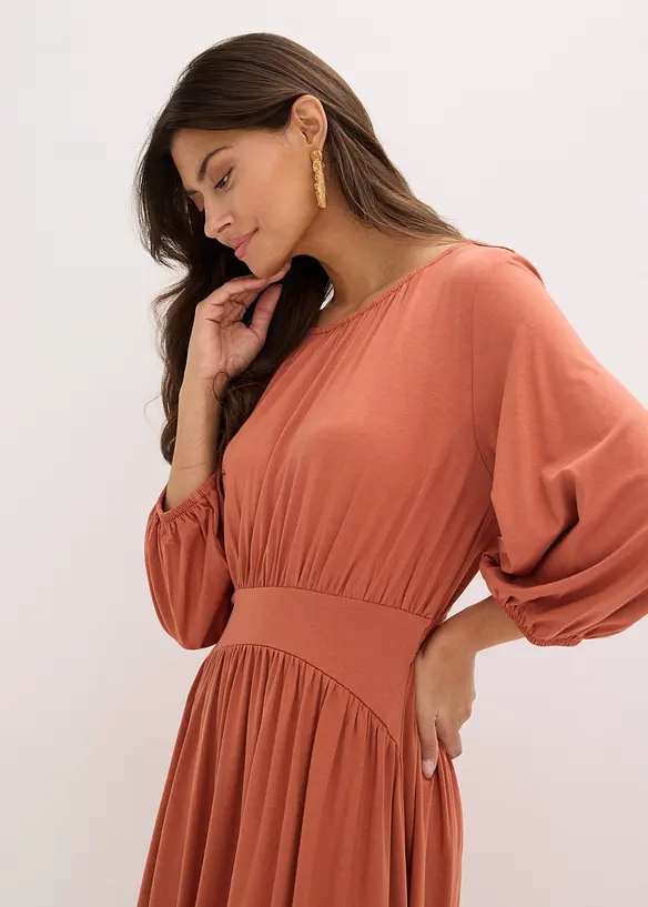Jerseykleid aus fließendem Viskose-Mix, bonprix