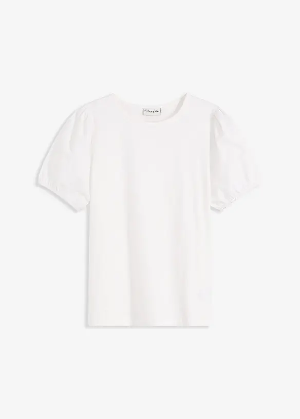 Jerseyshirt mit Ärmeln aus Baumwollpopeline, bonprix