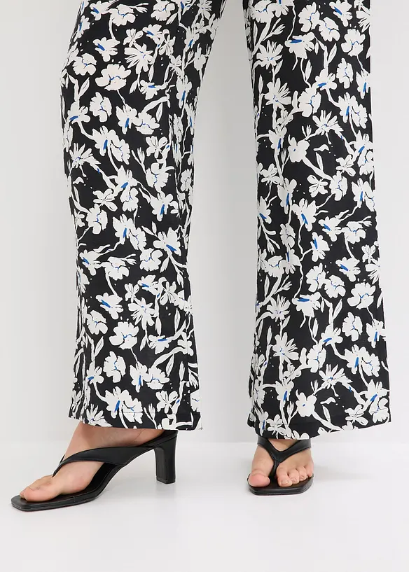 Palazzo-Hose aus strukturiertem Material, bonprix