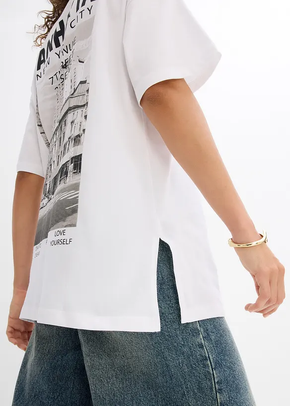 Oversize-Shirt aus reiner Bio-Baumwolle, bonprix