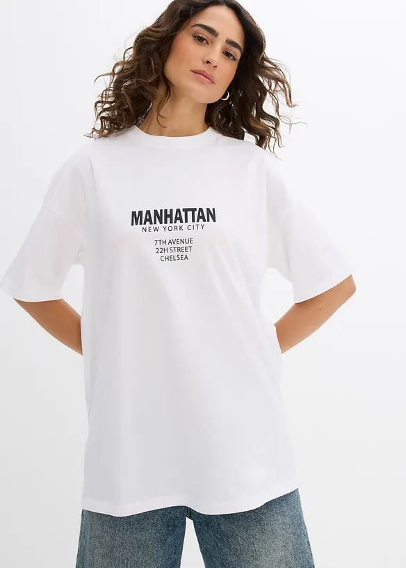 Oversize-Shirt aus reiner Bio-Baumwolle, bonprix