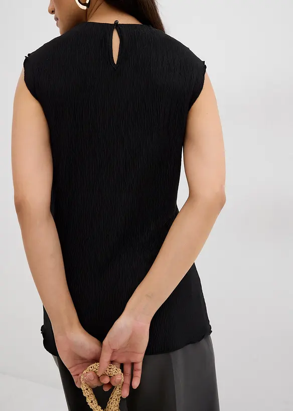 Top aus strukturiertem Crinkle, bonprix