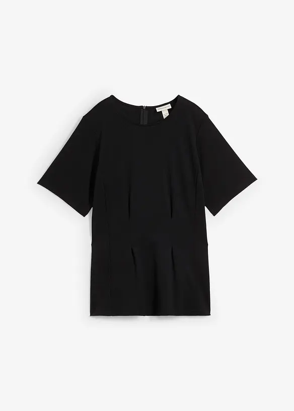 Tailliertes Shirt aus bequemen Punto di Roma, bonprix