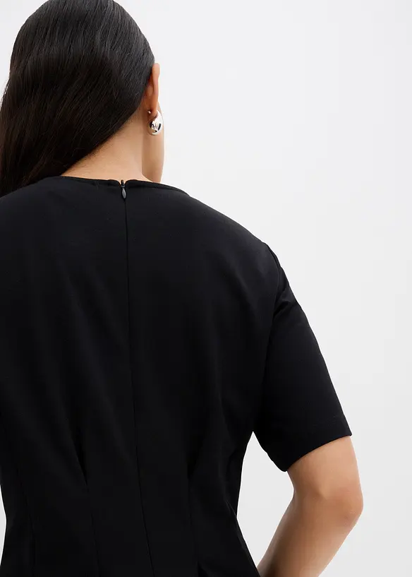 Tailliertes Shirt aus bequemen Punto di Roma, bonprix