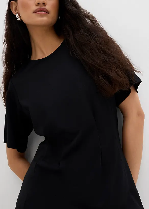 Tailliertes Shirt aus bequemen Punto di Roma, bonprix