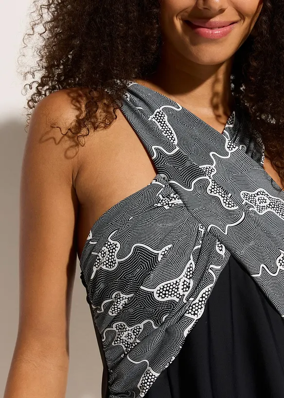 Badekleid mit Wickel-Optik, bonprix