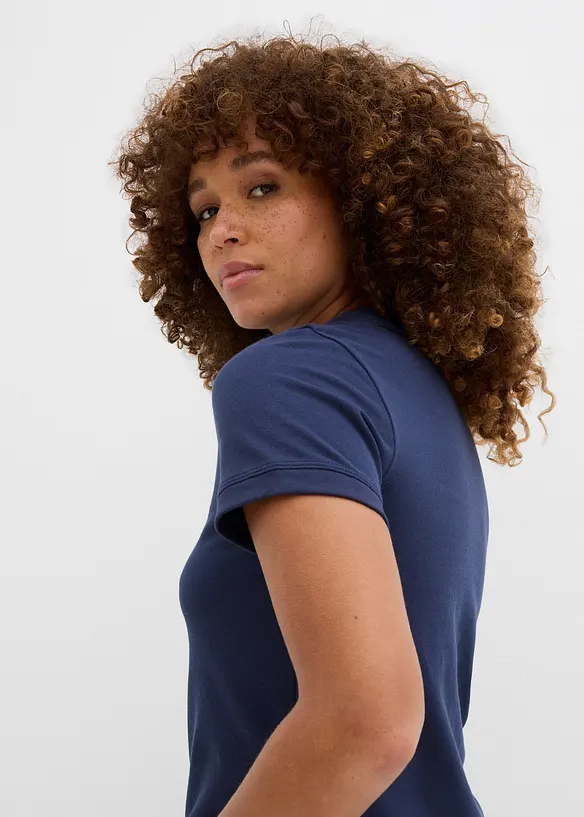 Piqué-Poloshirt aus reiner Bio-Baumwolle, bonprix