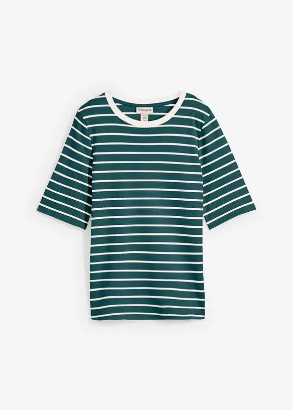 T-Shirt aus reiner schwerer Bio-Baumwolle, bonprix