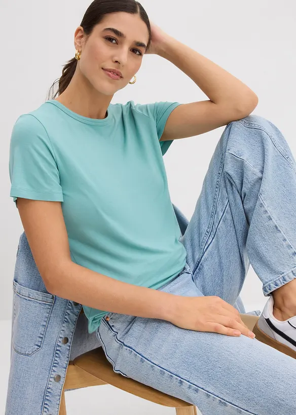T-Shirt aus fließender Viskose, bonprix
