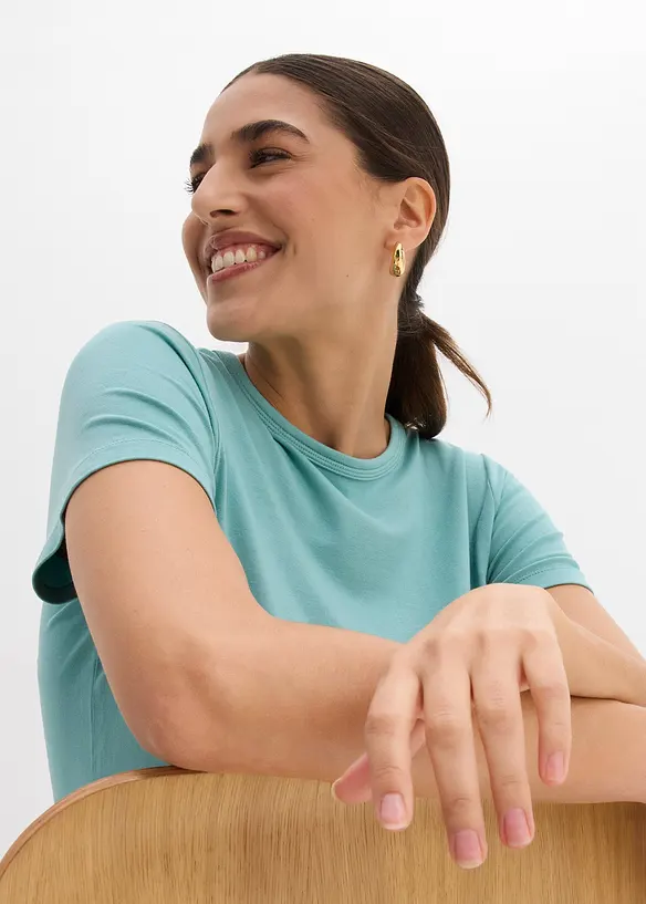T-Shirt aus fließender Viskose, bonprix
