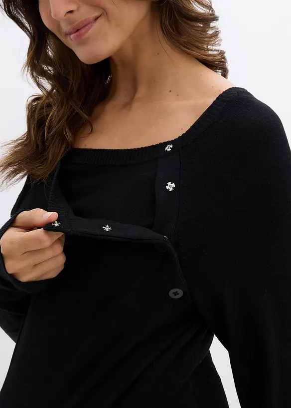 Pull de grossesse et d&rsquo;allaitement en fine maille, bonprix