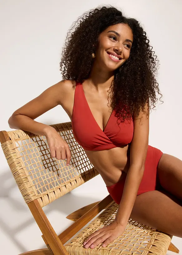 Bustier-Bikinioberteil mit V-Ausschnitt, bonprix
