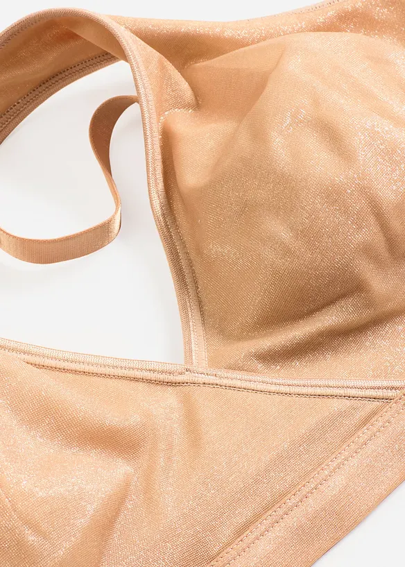 Bralette aus schimmerndem Material, bonprix