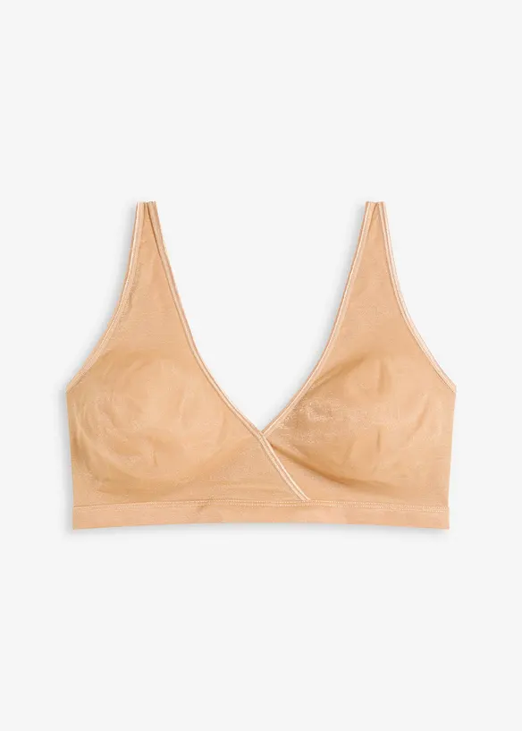 Bralette aus schimmerndem Material, bonprix