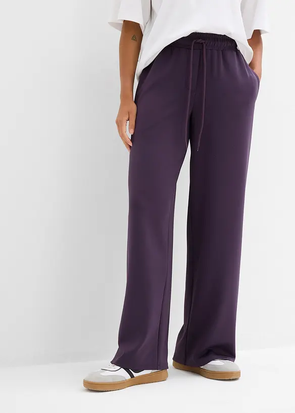 Pantalon en jersey interlock épais, bonprix