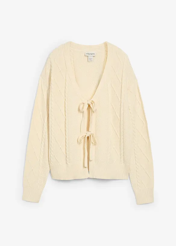 Gilet en maille à nouettes, bonprix