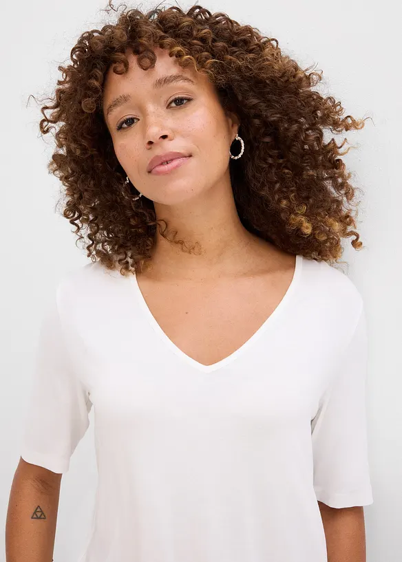 Longshirt aus softer Viskose, bonprix