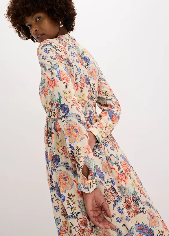 Maxikleid aus fließender Viskose, bonprix