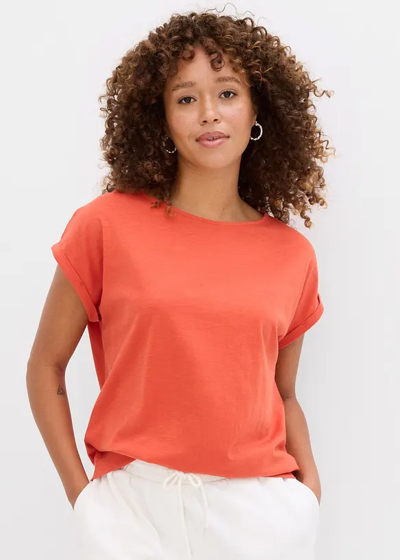 Lot de 2 T-shirts 100% coton, bonprix