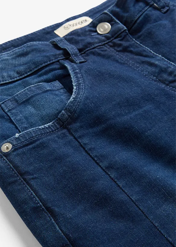 Jean barrel taille mi-haute, bonprix