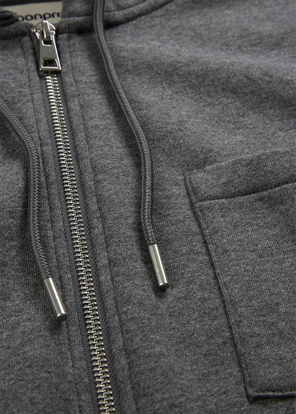 Sweat zippé à capuche, bonprix