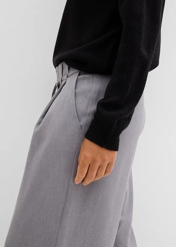 Bundfaltenhose mit Bindeband, bonprix