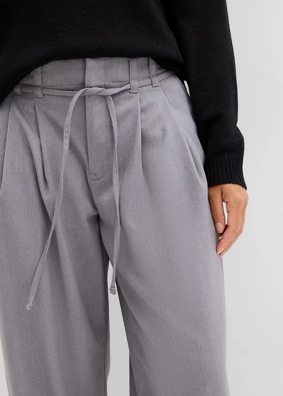 Bundfaltenhose mit Bindeband, bonprix
