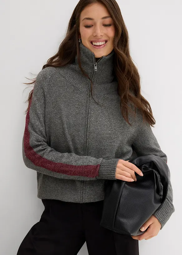 Strickjacke aus weichem Woll-Mix, bonprix
