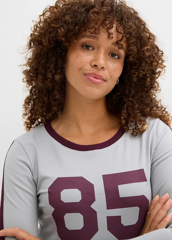 Langarmshirt aus leichtem Jersey, bonprix