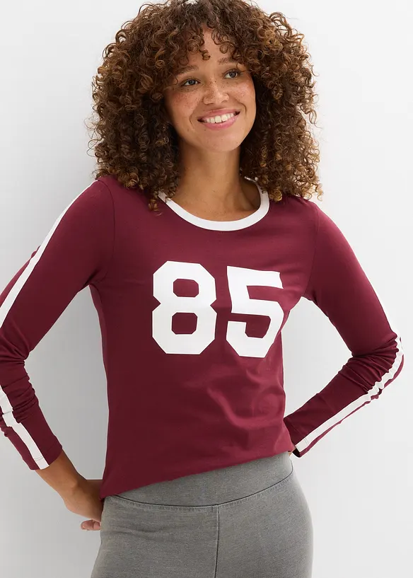 T-shirt manches longues en jersey léger, bonprix