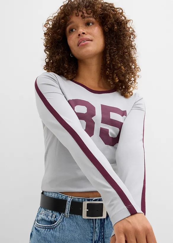 Langarmshirt aus leichtem Jersey, bonprix