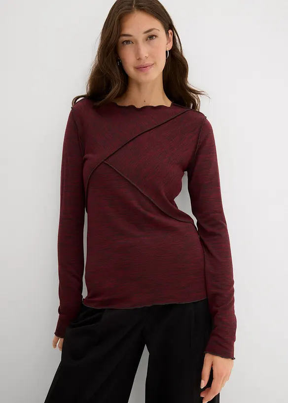 Langarmshirt aus softem Viskose-Mix, bonprix