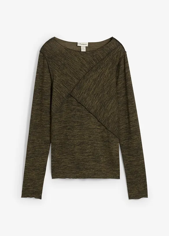 Langarmshirt aus softem Viskose-Mix, bonprix