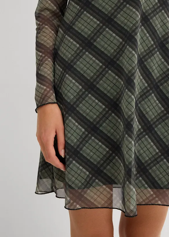 Minikleid aus feinem Mesh, bonprix