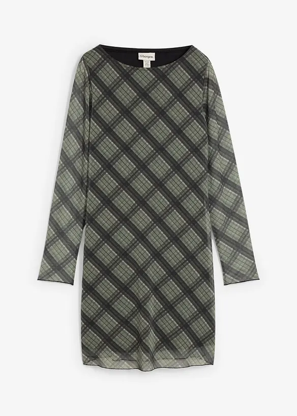 Minikleid aus feinem Mesh, bonprix