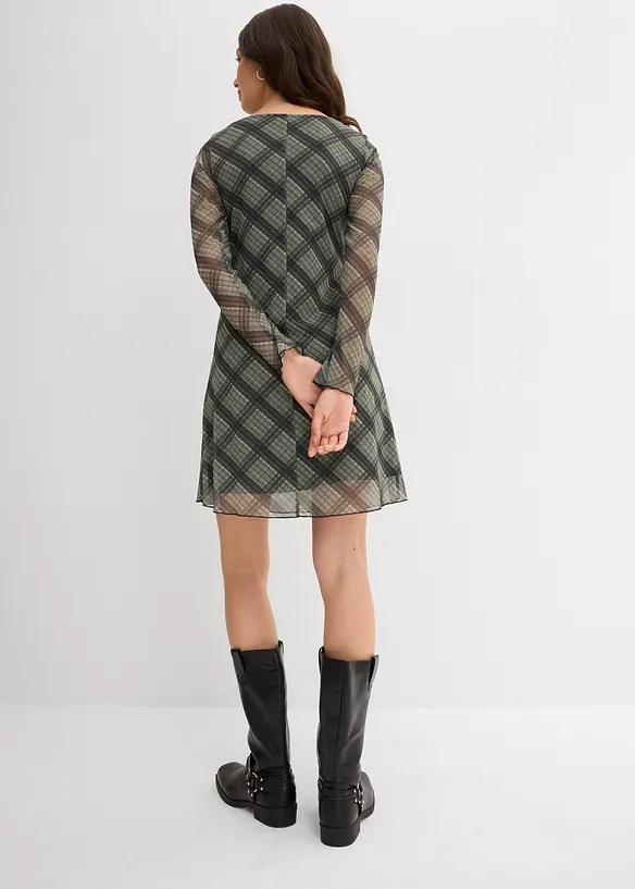 Minikleid aus feinem Mesh, bonprix