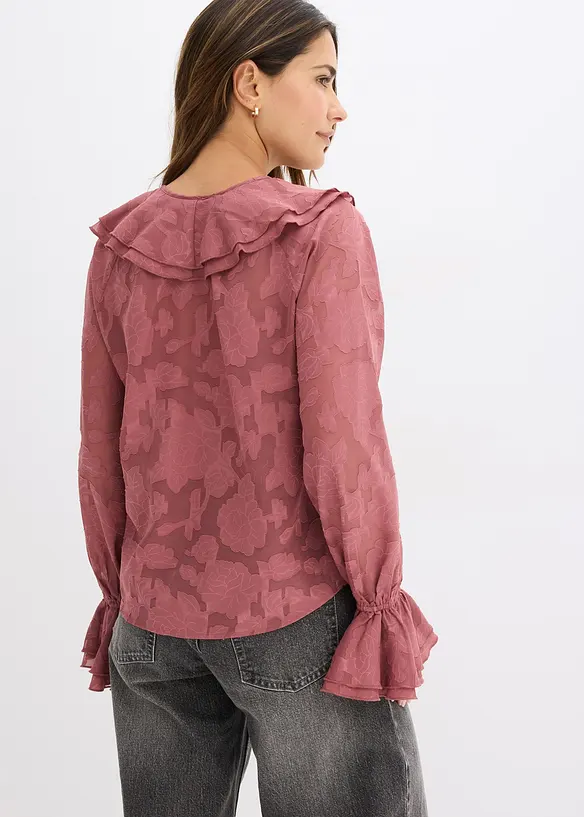 Chiffonbluse mit leichter Transparenz, bonprix