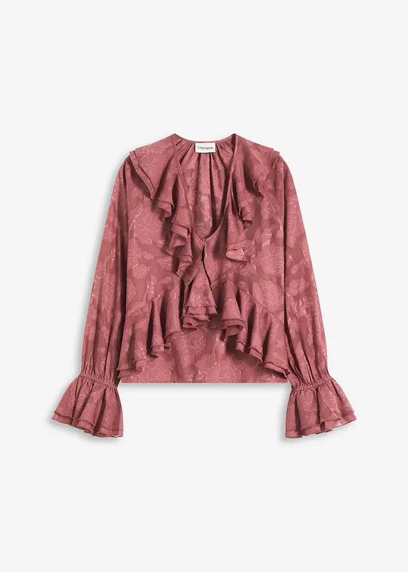 Chiffonbluse mit leichter Transparenz, bonprix