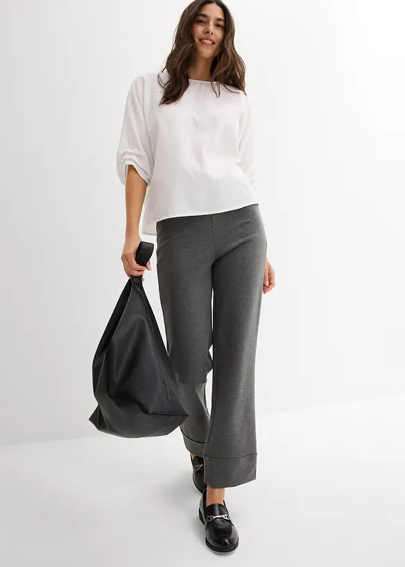 Loose Fit Blusenshirt aus reiner Baumwolle, bonprix