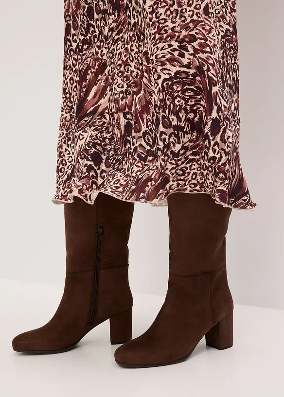 Satin-Rock mit Struktur, bonprix