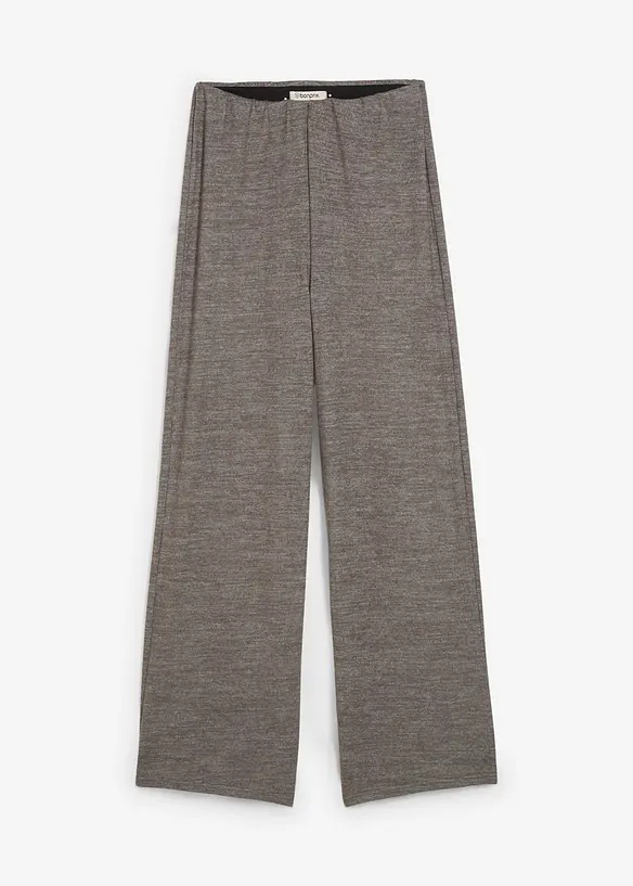 Pantalon palazzo aspect maille, bonprix