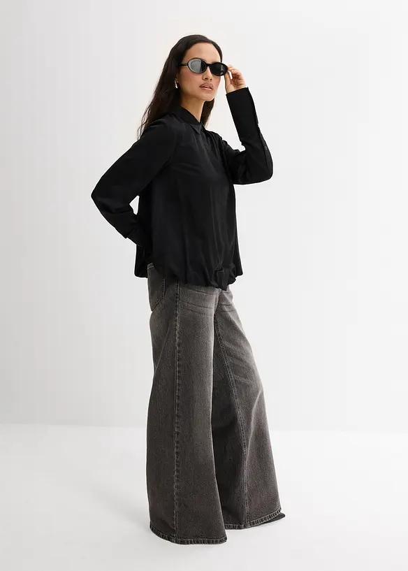 Satinbluse aus Viskose-Mix, bonprix
