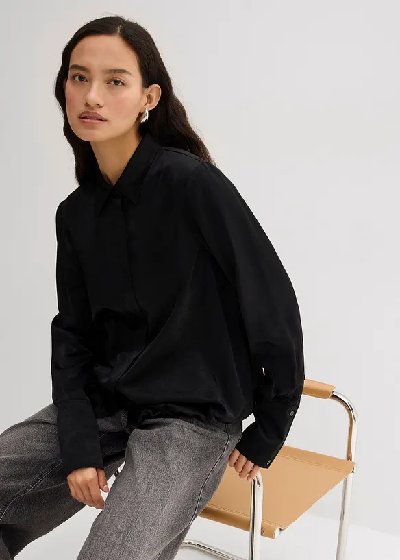 Satinbluse aus Viskose-Mix, bonprix