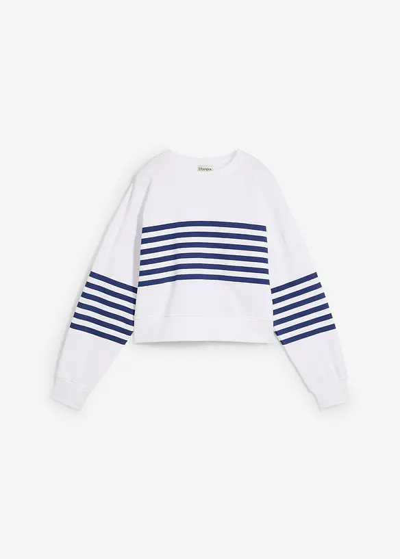 Oversize-Sweatshirt aus reiner Baumwolle, bonprix