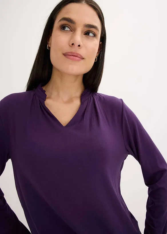 Shirt mit Stehkragen, bonprix